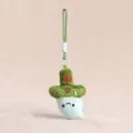 Creative plush sword pendant cute cartoon cultural souvenir bag charm hanging decoration gift - Green Dragon Crescent Blade / 15cm / Green