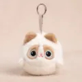 Lindo gato peluche bola llavero suave animal de peluche bolso colgante regalo niño - Bola antiestrés de gato Ragdoll