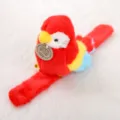 Red macaw plush slap bracelet cute cartoon parrot wristband soft kids toy variant - Macaw Slap Bracelet - 12cm