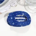Blauer Stern und Pfotenabdruck hohler Haarklammer Clip Detailansicht Accessor - Pfote Stern Flache Haarklammer