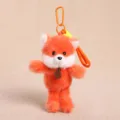 Simpatico portachiavi animale in peluche arancione soffice ciondolo borsa giocattolo - Volpe con gambe a penzoloni profumato - circa 17cm/72g