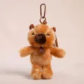 Simpatico peluche animale portachiavi morbido giocattolo borsa pendente marrone - Capibara profumato con gambe a penzoloni - Circa 17 cm / 72 g