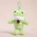 Portachiavi rana in peluche carino ciondolo borsa animale giocattolo soffice pendente - Rana profumata con gambe a penzoloni - Circa 17 cm / 72 g