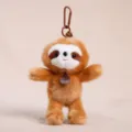 Simatico portachiavi di peluche bradipo, ciondolo borsa animale soffice accessorio chiave - Bradipo profumato gambe penzolanti - Circa 17 cm/72 g