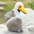 Cute pelican plush toy soft stuffed bird doll home decor soothing companion gift for kids - Gray
