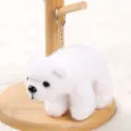 White polar bear plush keychain, cute stuffed animal doll hanging pendant variant item. - Polar Bear