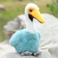 Cute pelican plush toy simulation bird doll home decoration soothing companion variant view - Blue