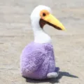 Cute pelican plush toy simulation bird doll home decoration soothing companion toy gift - Purple