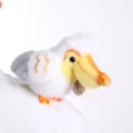 Cute bird plush shoulder toy doll, soft stuffed animal companion for kids and bags, fun style. - Shoulder-Perching Pelican - 12cm