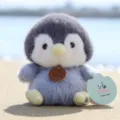 Cute Gray Penguin Plush Toy Stuffed Animal Doll Variant Soft Kids Birthday Gift Present - Scented Chubby Penguin - Approx. 17cm/160g