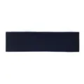 Effen donkerblauwe elastische yogahoofdband voor sport, fitness en dagelijks gebruik thuis. - Zwart