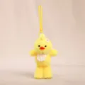 Cute long leg yellow duck plush keychain soft toy bag pendant charm adorable gift - Long-Legged Duck Bib