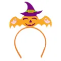 Halloween bat pumpkin witch hat headband, cute felt hair hoop for holiday party costume. - Witch Hat Yellow Pumpkin
