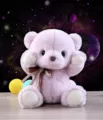 Adorable peluche d'ours en peluche violet, jouet en tissu doux avec nœud, beau cadeau pour enfants. - Ours Joey violet 35 cm