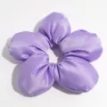 Lila satin flower haargummi, weiche schaumstoff gefuellte schicke haarzubehoer teile. - Lila