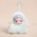 Grazioso ciondolo bambola in peluche vinile, fata verde chiaro borsa fascino portachiavi - Verde