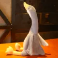 Giocattolo in peluche oca grigio bianco simpatica morbida bambola regalo calmante - Cigno Grigio