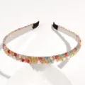 Colorful rhinestone headband sparkling crystal hair hoop fashion party hair accessories - Multicolor Rhinestone Large Beads