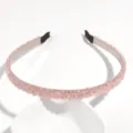 Pink rhinestone headband for women, sparkling crystal beaded hair hoop, anti-slip party hair accessory. - Pink Rhinestone Large Beads