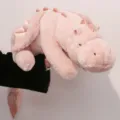 Mignon jouet en peluche dragon rose oreiller en peluche douce pour enfant cadeau chambre - Petit dragon allongé (Rose)