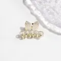 Elegante Perlen Metall Haarklammer kleiner Haarschmuck fuer taegliches Styling und Frisuren. - Perlen-Fischschwanz (3 cm)