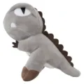 Grey dinosaur plush toy, cute mini stuffed animal doll, creative standing monster toy. - Gray