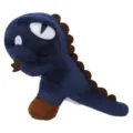 Mini blue dinosaur plush toy cute stuffed doll creative animal ornament clothing accessory. - Blue