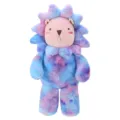 Colorful tie-dye lion plush toy cute animal doll soft hugging pillow for kids gift main view - Lion Xiao C / 50cm / Purple