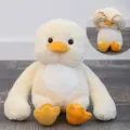 Lindo juguete de peluche de pato amarillo con brazos largos y diseño de cucú, animal de peluche. - Serie escondite - Pato / 30 cm