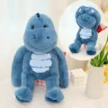 Lindo dinosaurio de peluche azul suave muñeco de peluche animal regalo para niños - Serie el escondite - dinosaurio / 30 cm