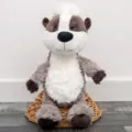 Cute stuffed badger plush toy soft animal doll fluffy children companion gift home decor - Honey Badger