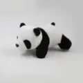 Grazioso panda in peluche, morbida bambola di animale imbottito per borsa, decorazione. - Piccolo panda sdraiato 10 cm
