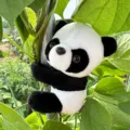 Cute hanging panda plush toy, stuffed animal doll pendant for backpack bag decoration. - 10cm Small Clip Pandas