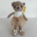 Pluesch Ballett Hase Puppe mit tüllrock und schleife, weiches stofftier geschenk für maedchen. - Brauner Ballettbär
