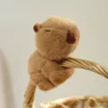 Cute capybara plush slap bracelet, brown soft animal doll toy for kids and daily decoration. - Small Capybara Slap Bracelet - Brown - 14cm