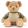 Simpatico orsacchiotto di peluche con maglione a righe morbido giocattolo animale di peluche - Orso con maglione vintage - beige / 60 cm