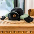 Plüschtier Spinne mit großen Augen, niedliche Plüschpuppe Deko Geschenk für Kinder. - Spinne mit grünen Beinen / 18cm