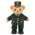 Schattige politie uniform staande teddybeer pluche speelgoed pop kind cadeau zacht - Staande politiebeer / 30cm