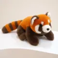 Cute red panda plush toy, soft stuffed animal doll, cuddly sleeping pillow for kids and pets. - Doll Tribe - Lying Little Panda