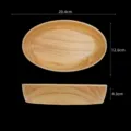 Bol ovale en mélamine imitation bois, vaisselle durable pour salade et cuisine. - Mélamine de qualité alimentaire / Plat de Légumes Grain de Bois