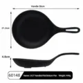 Poêle à pizza à manche en mélamine noire vaisselle de cuisine avec trou de suspension - Noir