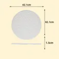 Plateau rond en mélamine pour raviolis de 42.1cm de diamètre avec design suspendu durable. - Vaisselle en mélamine de qualité alimentaire (MF) / Blanc