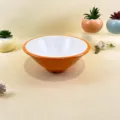 Bol a ramen melamine bicolore orange blanc epais bol a soupe vaisselle de restaurant 21.8cm - 33272 Grand Bol à Nouilles / 8.5 Pouces (21.8x8.5cm) / Extérieur Orange Intérieur Blanc