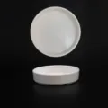 Melamine tableware striped sauce cup white round small dish condiment bowl for kitchen - 5.27 Inch Striped Sauce Cup / Plain Beige