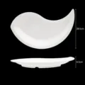Assiette plate irrégulière en mélamine blanche pour hôtel et maison vaisselle minimaliste uni - Mélamine de qualité alimentaire / 24109 Blanc cassé