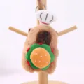 Capybara plush pendant chef burger design cute toy key chain fluffy backpack charm accessory - Approx. 12cm / Capybara Little Chef - Burger