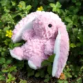 Cute pink long-eared bunny plush toy stuffed rabbit doll for lovely girls gift and charm. - Sweet Lop-Eared Bunny - 16cm - Rose Red