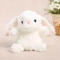 Cute white floppy-eared rabbit plush toy keychain soft stuffed animal girl gift - Sweet Lop-Eared White Bunny