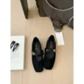 Chaussures plates Mary Jane vintage à bout carré noir pour femme option de style élégant - 35 / Noir
