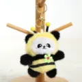 Simpatico Panda Ape Peluche Portachiavi Animale soffice Borsa Ciondolo Bellissimo Regalo - Panda Ape / 11cm / Verde